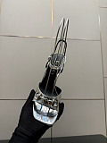 Gucci Heritage Sandals (metallic silver leather)