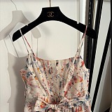 Zimmermann Tama Floral-print Corset Midi Dress