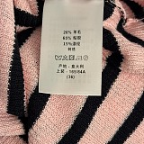 V-Neck Striped Knit Top