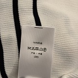 Logo Embroidered Striped Tee