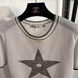 Dior Star Jacquard Short-Sleeved Sweater