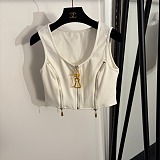 White Zip-Up Set