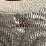 Metallic Knit Short Sleeve Top