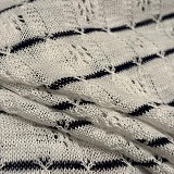 Chanel Pointelle Grid Knit Tee