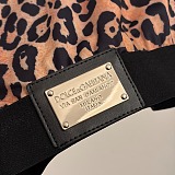 Dolce & Gabbana Leopard Print Sports Bra & Leggings Set