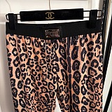 Dolce & Gabbana Leopard Print Sports Bra & Leggings Set