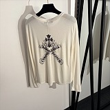 Chrome Hearts Cross Graphic Long Sleeve Tee