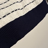 Chanel Pointelle Grid Knit Tee