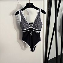 Plaid Pattern  One-Piece Swimsuit