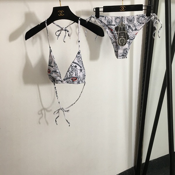Chrome Hearts Monogram Graffiti Bikini Set
