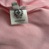 Chrome Hearts Pink Horseshoe Logo Tank Top