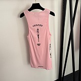 Chrome Hearts Pink Horseshoe Logo Tank Top