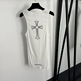 Gothic Cross & Vertical Side Logo Tank Top