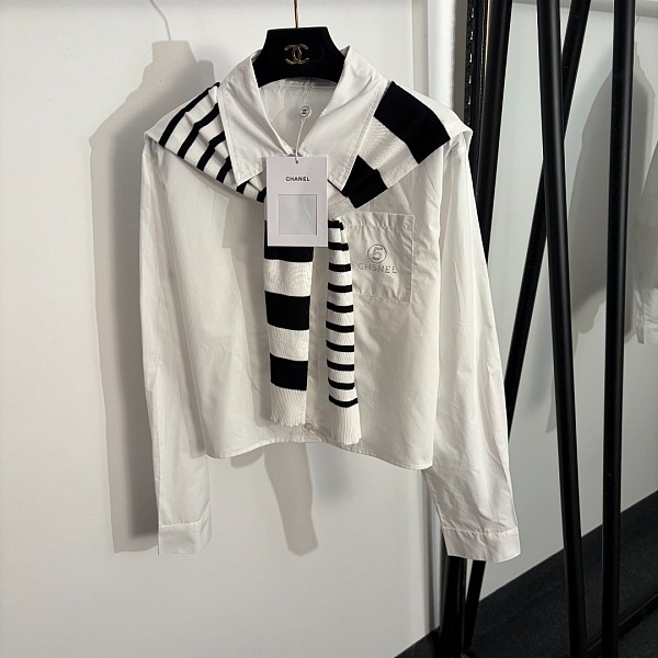 Nautical Striped Knit Cape Set