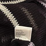 Chanel Sheer Striped Knit Top