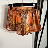 Vintage Graphic Print Silk Set