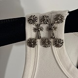 Chrome Hearts Silver Hardware Ribbed Tank