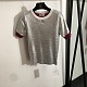 Metallic Knit Short Sleeve Top