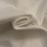Logo Embroidered Open-Knit Tee