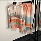 Zimmermann Ombré Silk Shirt & Long Pants Set