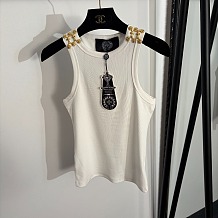 Chrome Hearts Gold Hardware Detail Tank Top