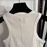 Chrome Hearts Gold Hardware Detail Tank Top