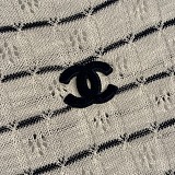 Chanel Pointelle Grid Knit Tee
