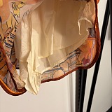 Vintage Graphic Print Silk Set