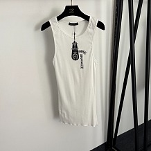 Gothic Cross & Vertical Side Logo Tank Top