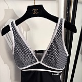 Plaid Pattern  One-Piece Swimsuit