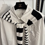 Nautical Striped Knit Cape Set