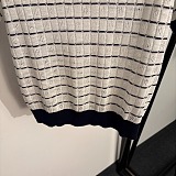 Chanel Pointelle Grid Knit Tee