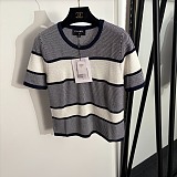 CC Logo Crew Neck Short Sleeve Sweater