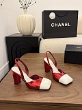 Patent Calfskin Slingbacks