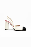Patent Calfskin Slingbacks