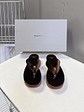 Balenciaga Stretch Velvet Gaeta Thong in Moka（Balenciaga Summer 26 Collection）