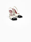Patent Calfskin Slingbacks