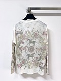 Dior Animal Motif Cashmere-Blend Short-Sleeve Knit & Cardigan