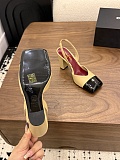 Patent Calfskin Slingbacks