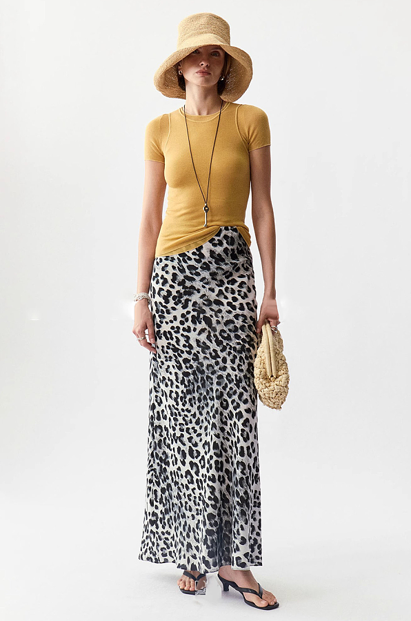 Santin Leopard Long Dress