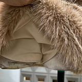 Animal Fur Sequin Skirt Set