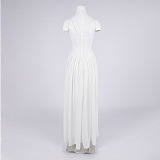 Corset Patchwork Flared Gown