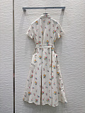 Dior Allover Floral Print  Shirt Dress