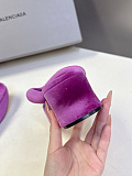 Balenciaga Stretch Velvet Gaeta Thong in Violet（Balenciaga Summer 26 Collection）
