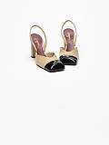 Patent Calfskin Slingbacks