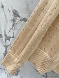 Miu Miu Pointelle Knit Cashmere-Blend Cardigan