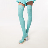 Ribbed Knit Over-the-Knee Socks