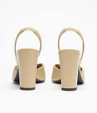 Patent Calfskin Slingbacks