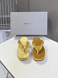 Balenciaga Stretch Velvet Gaeta Thong in Yellow（Balenciaga Summer 26 Collection）