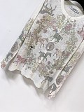 Dior Animal Motif Cashmere-Blend Short-Sleeve Knit & Cardigan